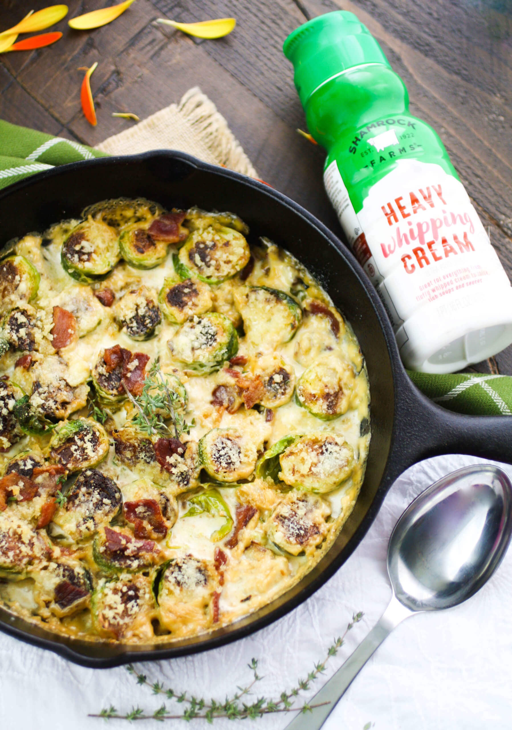 Creamy Baked Brussels Sprouts Shamrock Farms