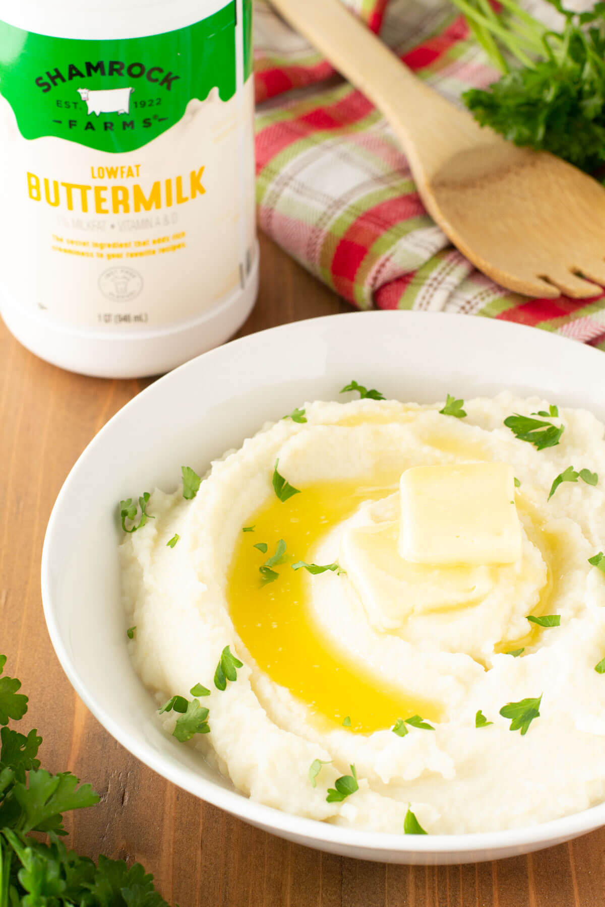 Creamy Buttermilk Cauliflower Mash Shamrock Farms