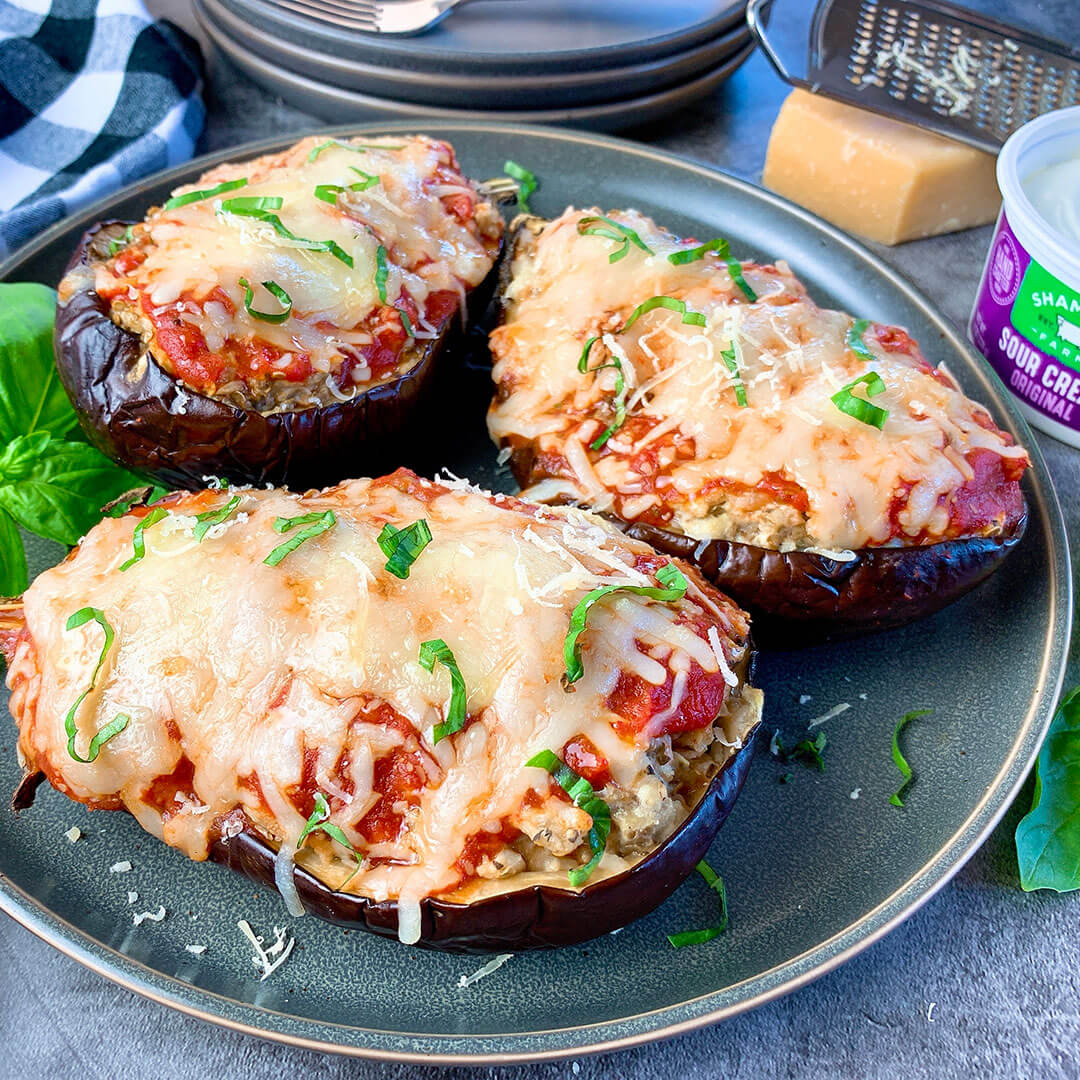 EGGPLANT PARMESAN STUFFED EGGPLANT Shamrock Farms